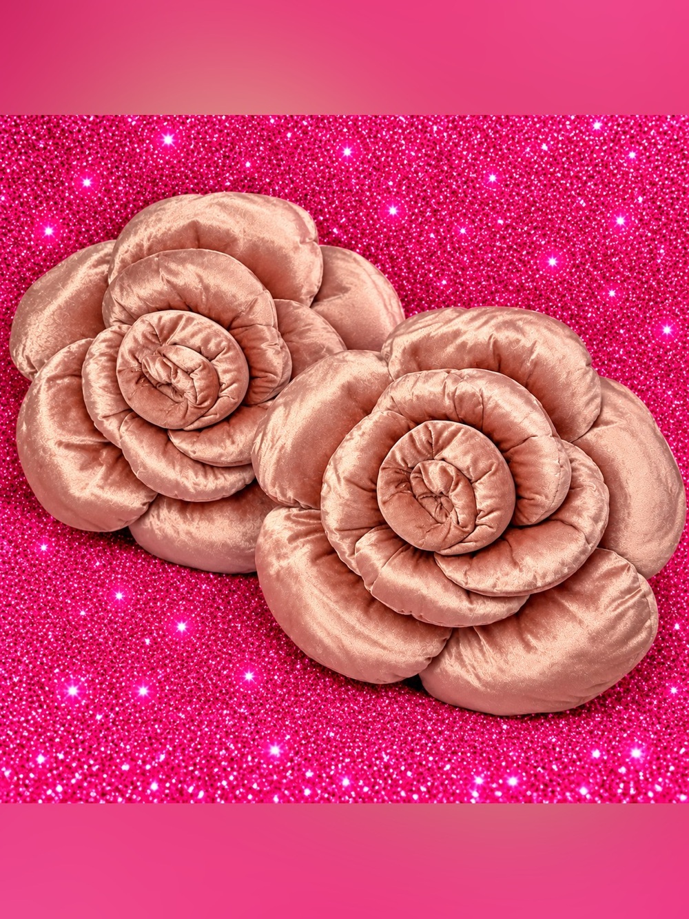 Marshalls Rose Shaped Velvet Accent Pillows - Blush Pink